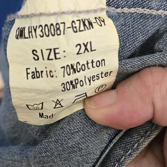 Light Blue Distressed Women's Denim Overalls - Picture 7 of 7